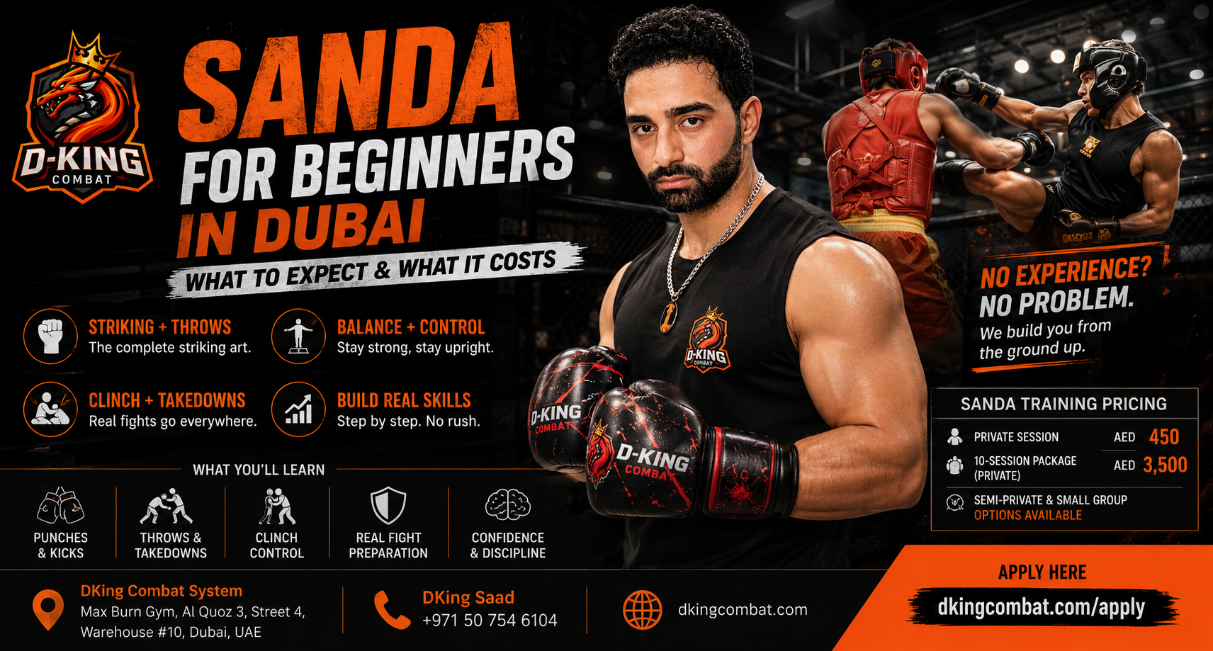 Sanda for Beginners in Dubai - What to Expect and What It Costs