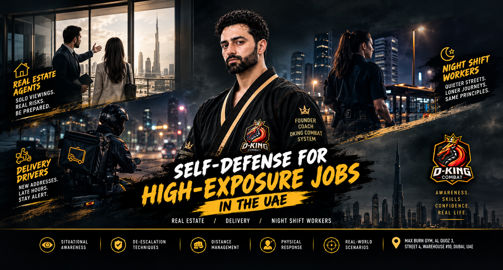 Self-Defense for High-Exposure Jobs in the UAE - Real Estate, Delivery, and Night Shift Workers