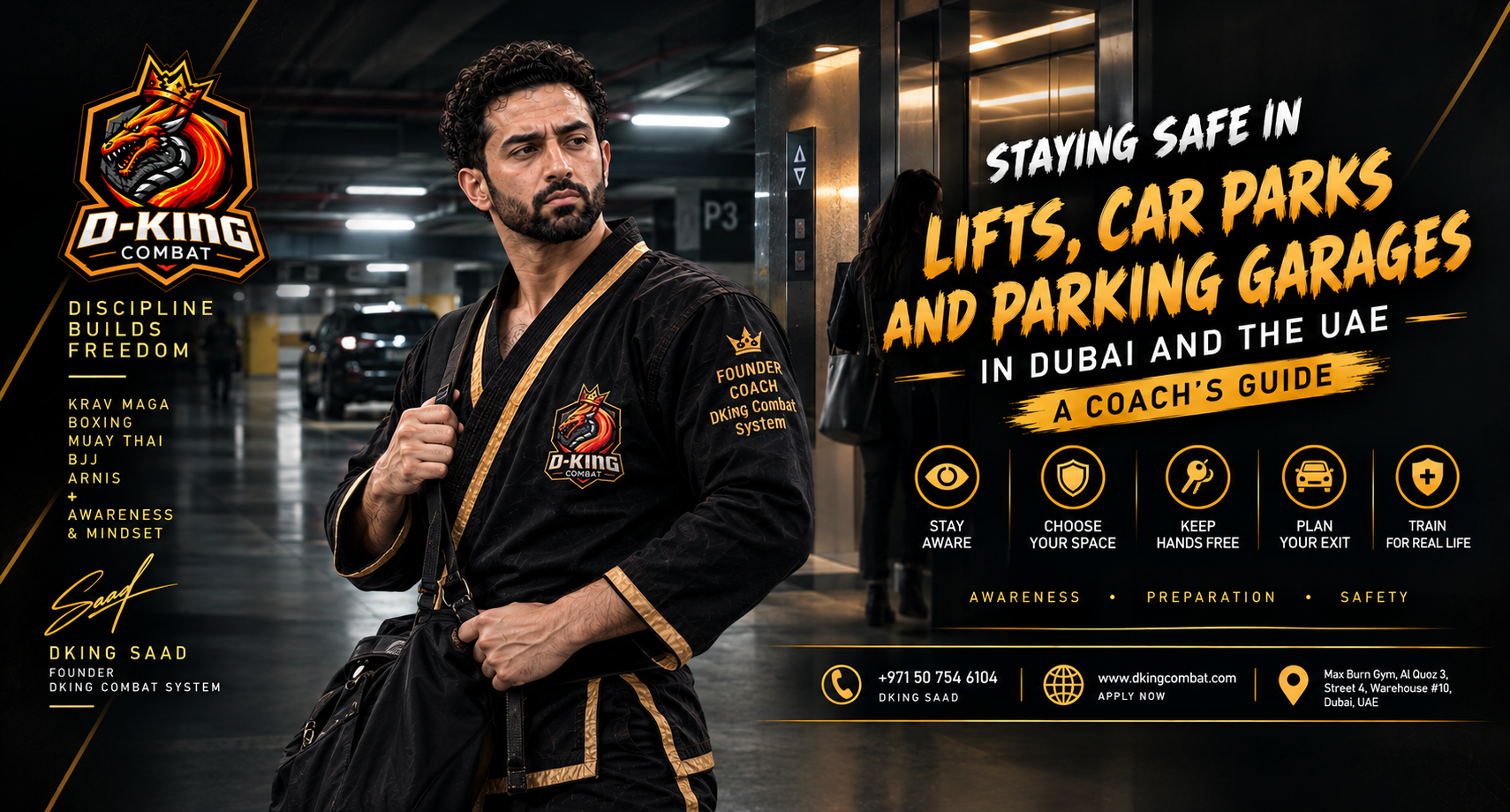 Staying Safe in Lifts, Car Parks and Parking Garages in Dubai: A Coach's Guide