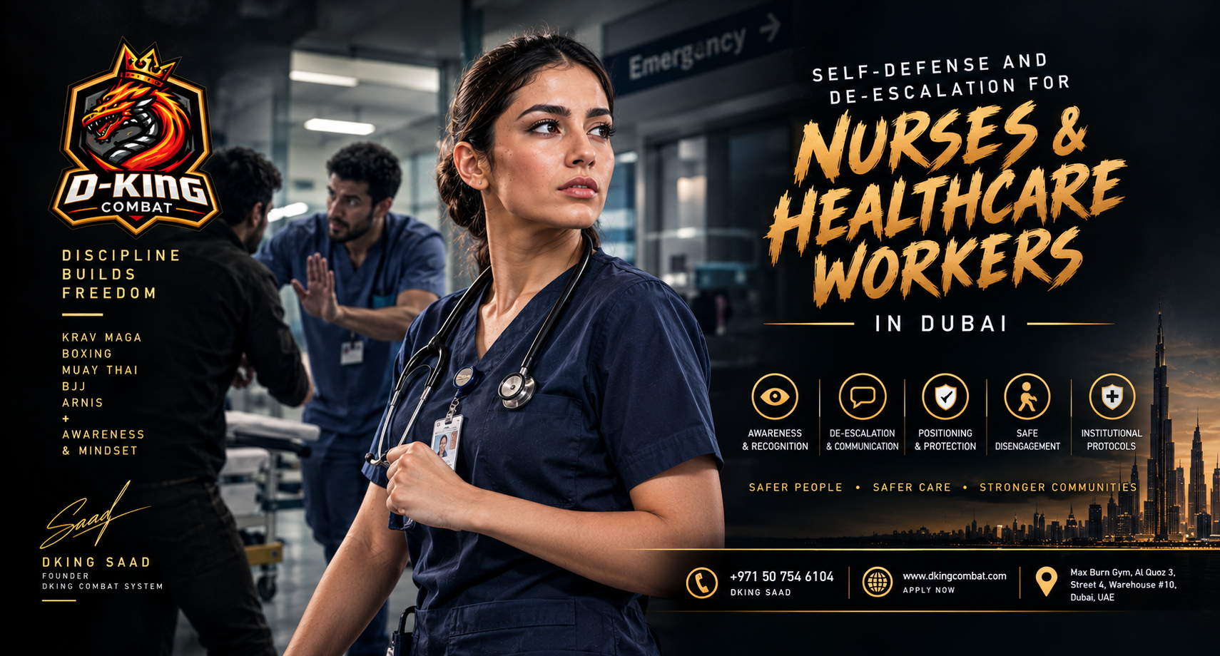 Self-Defense and De-escalation for Nurses and Healthcare Workers in Dubai