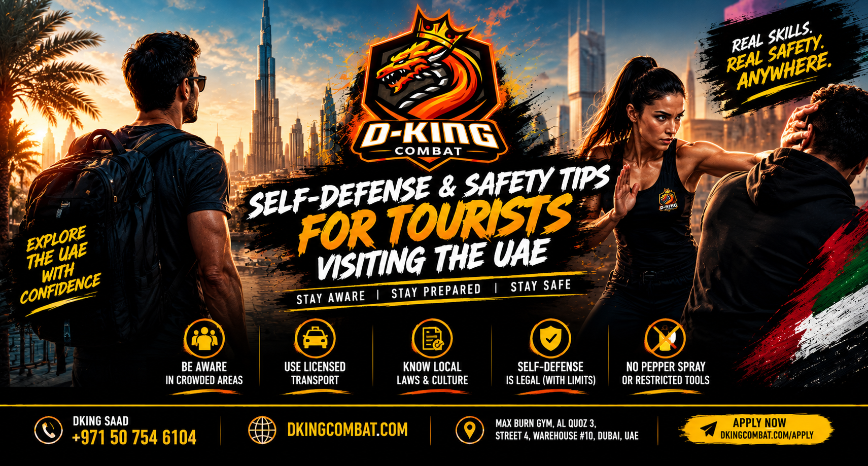 Self-Defense and Safety Tips for Tourists Visiting the UAE